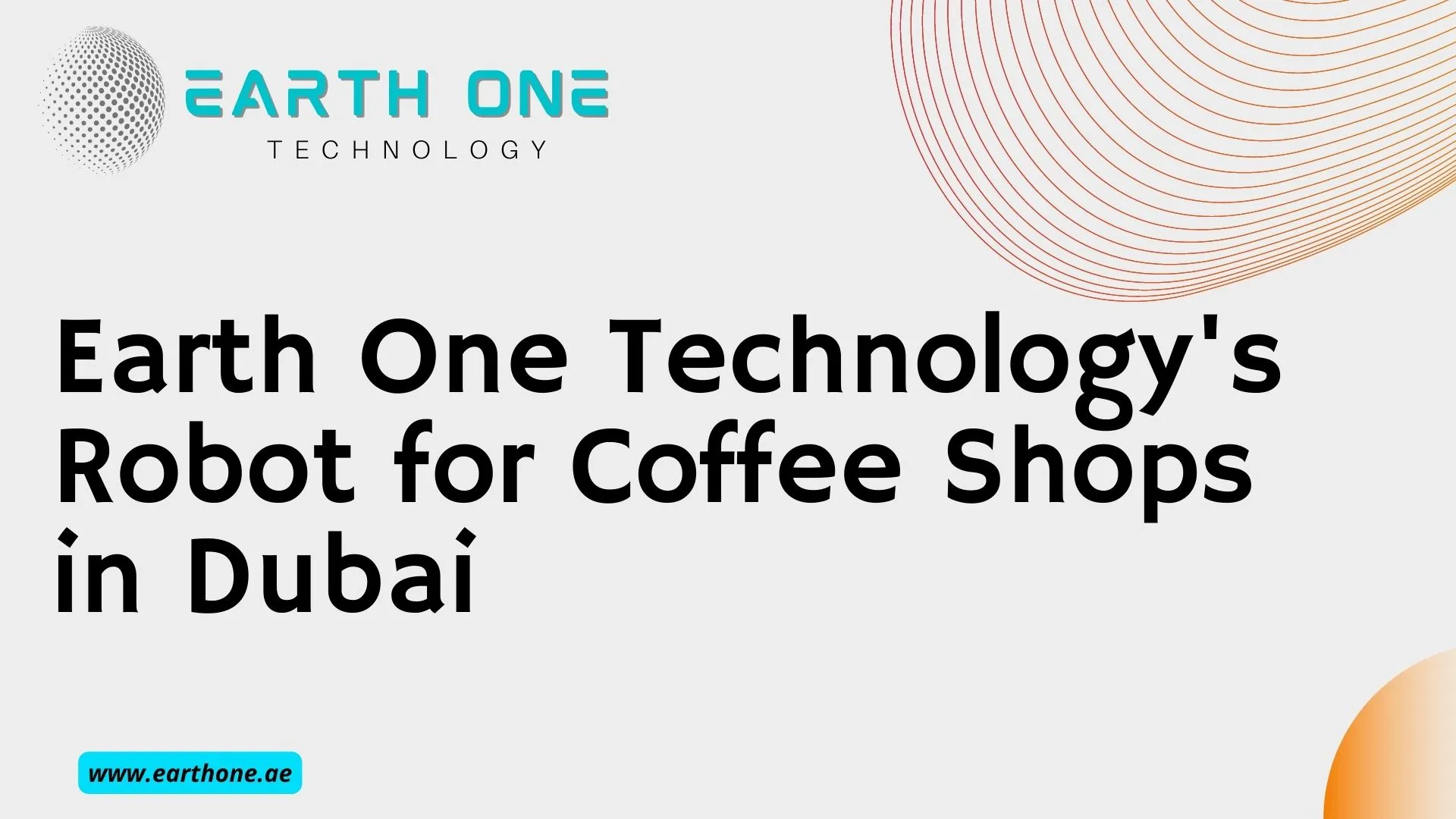 Robot for Coffee Shops, Earth One Technology is KEENON Authorise Distributor in Dubai, UAE