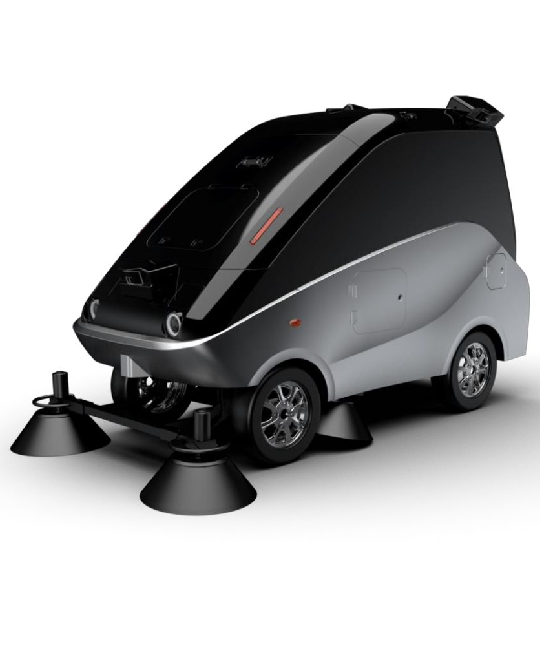 Autonomous Sweeper Vehicle Earthone Dubai